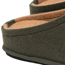 Löwenweiss house slippers felt slippers Easy Bicolor army green/sand